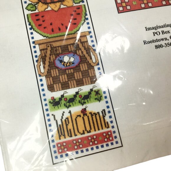 Summer Welcome Cross Stitch Kit Imaginating Diane Arthurs 1771 Flag Sunflower - Picture 4 of 7